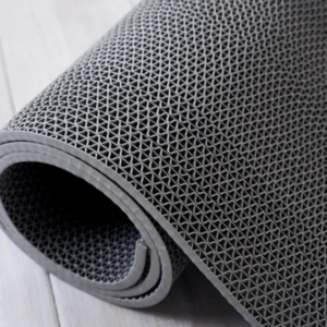 PVC Perforated Anti-Slip mat - Grey 1.2m wide