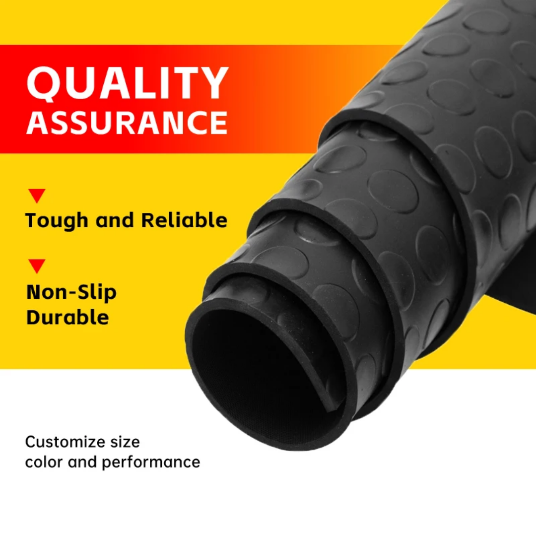 Black Coin Design Anti Slip Floor Mat - Image 2