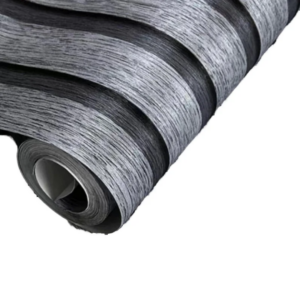 Self Adhesive Wallpaper - Fluted Grey - 0.45 by 10 meters