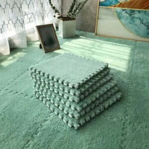 Interlocking Foam Mats - Green - 30 by 30 cm