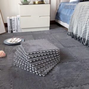 Interlocking Foam Mats - Grey - 30 by 30 cm