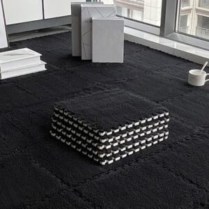 Interlocking Foam Mats - Black - 30 by 30 cm