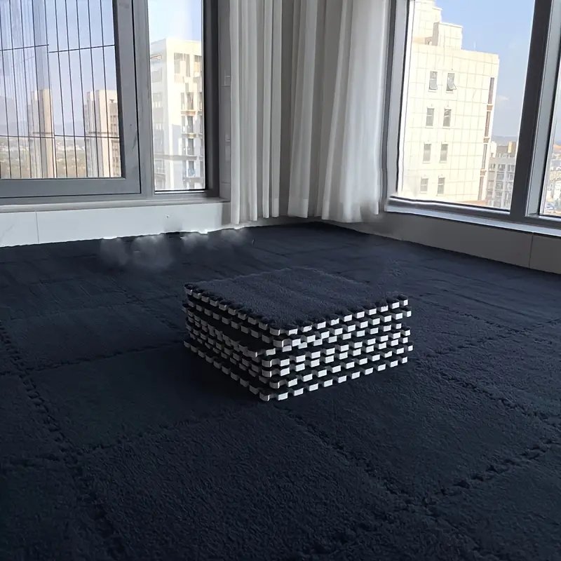 Interlocking Foam Mats - Black - 30 by 30 cm - Image 2