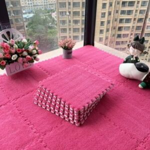 Interlocking Foam Mats - Pink - 30 by 30 cm