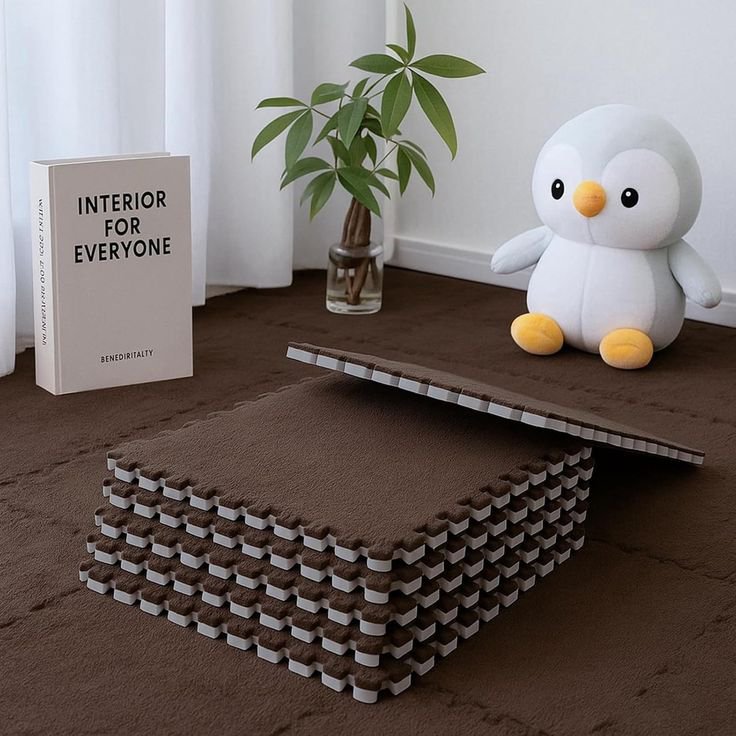 Interlocking Foam Mats - Brown - 30 by 30 cm - Image 2