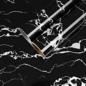 Contact Paper Marble Black and White - 0.6M by 10M Peel and Stick