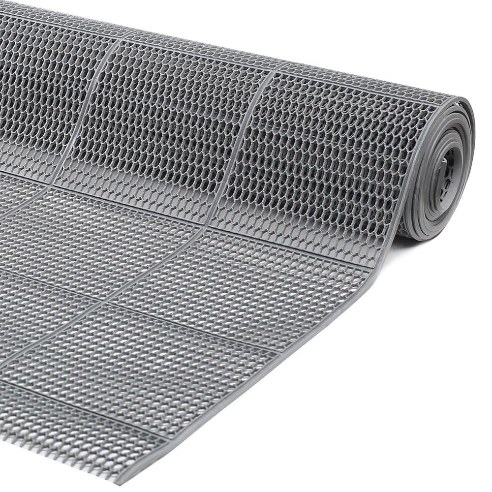 PVC Anti Slip Perforated Mat Grey - 1.2m wide - Image 4