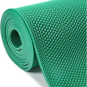 PVC perforated Anti slip Carpet- green 1.2m wide