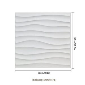 3D Wall Panels - Wavy Patterned - 50 by 50 cm