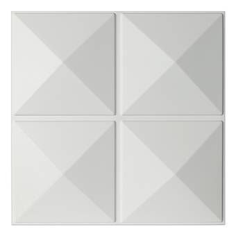 3D wall Panels - Boxed Triangle Pattern - 50 by 50 cm
