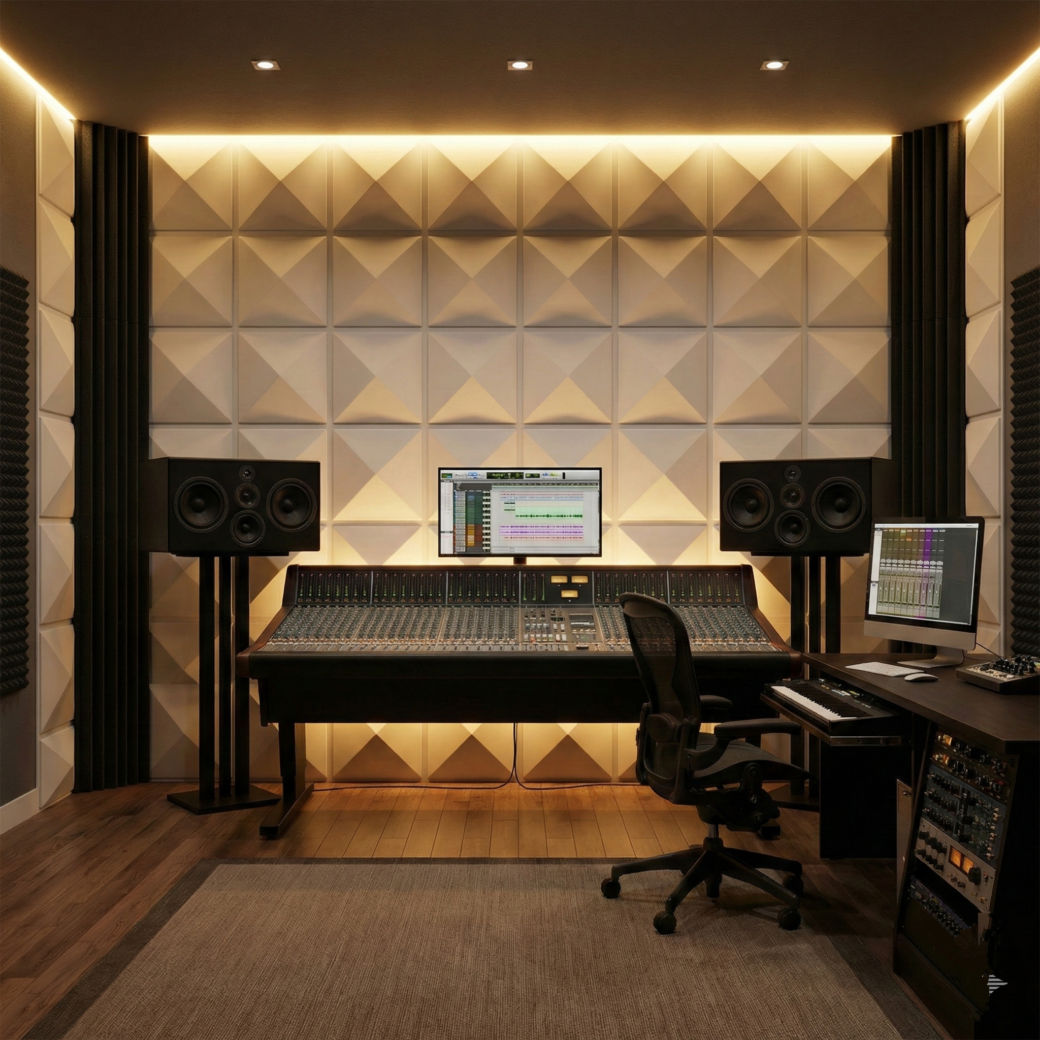 3D wall Panels - Boxed Triangle Pattern - 50 by 50 cm - Image 4