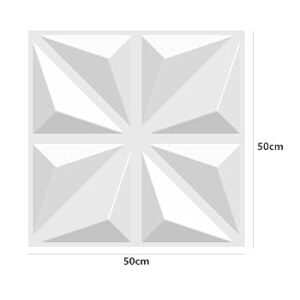 3D Wall Panels - Triangle Patterned - 50 by 50 cm
